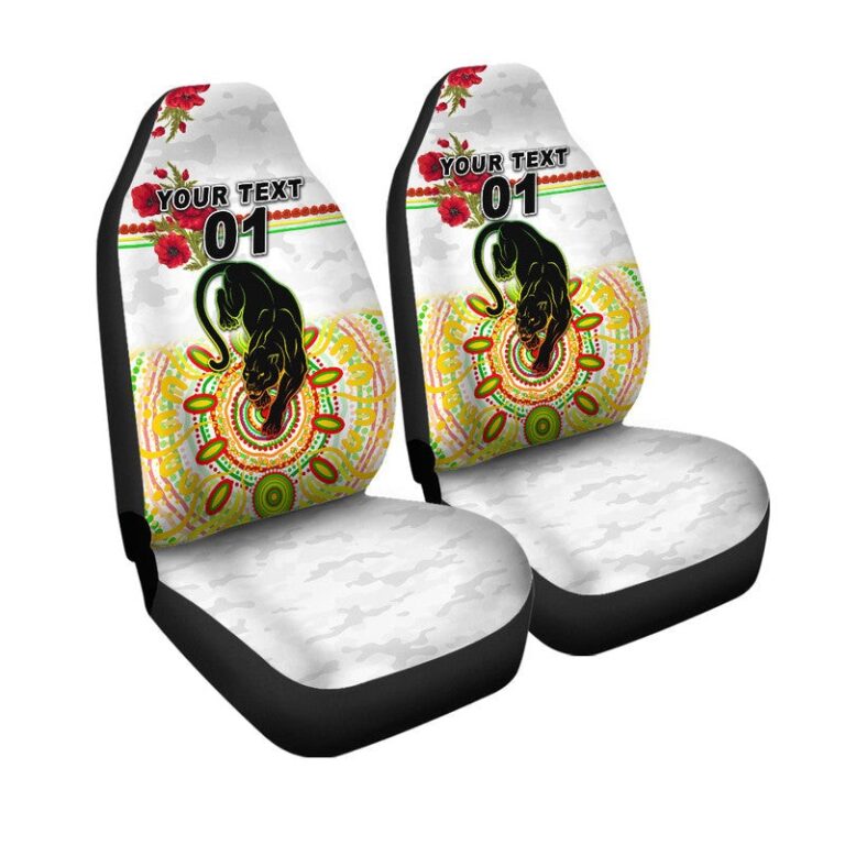 National Rugby League store - Loyal fans of Penrith Panthers's Set 2 Car Seat Cover:vintage National Rugby League suit,uniform,apparel,shirts,merch,hoodie,jackets,shorts,sweatshirt,outfits,clothes