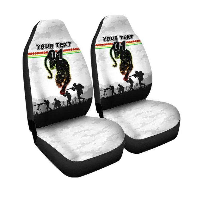 National Rugby League store - Loyal fans of Penrith Panthers's Set 2 Car Seat Cover:vintage National Rugby League suit,uniform,apparel,shirts,merch,hoodie,jackets,shorts,sweatshirt,outfits,clothes