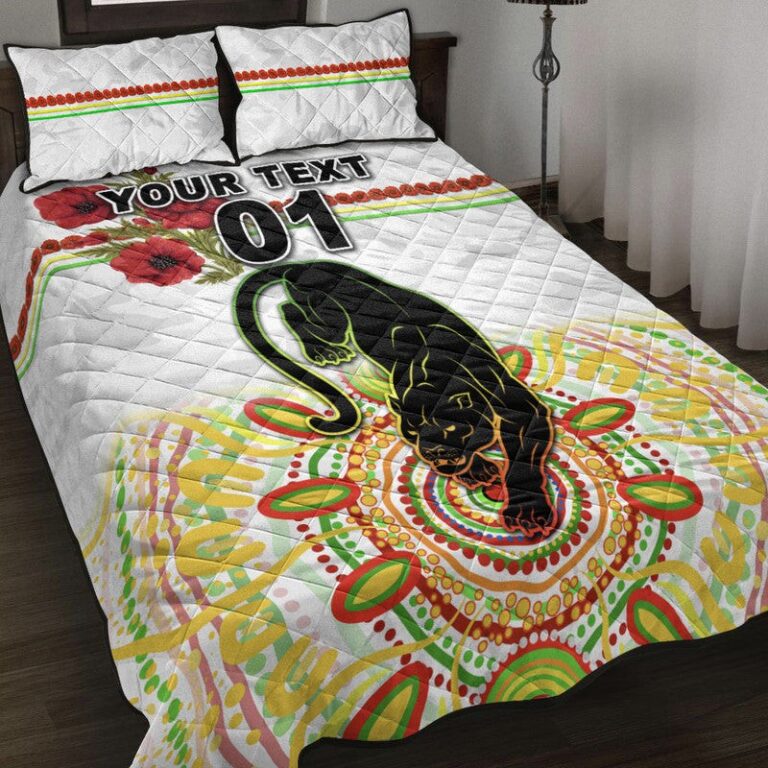 National Rugby League store - Loyal fans of Penrith Panthers's Quilt + 1/2 Pillow Cases:vintage National Rugby League suit,uniform,apparel,shirts,merch,hoodie,jackets,shorts,sweatshirt,outfits,clothes