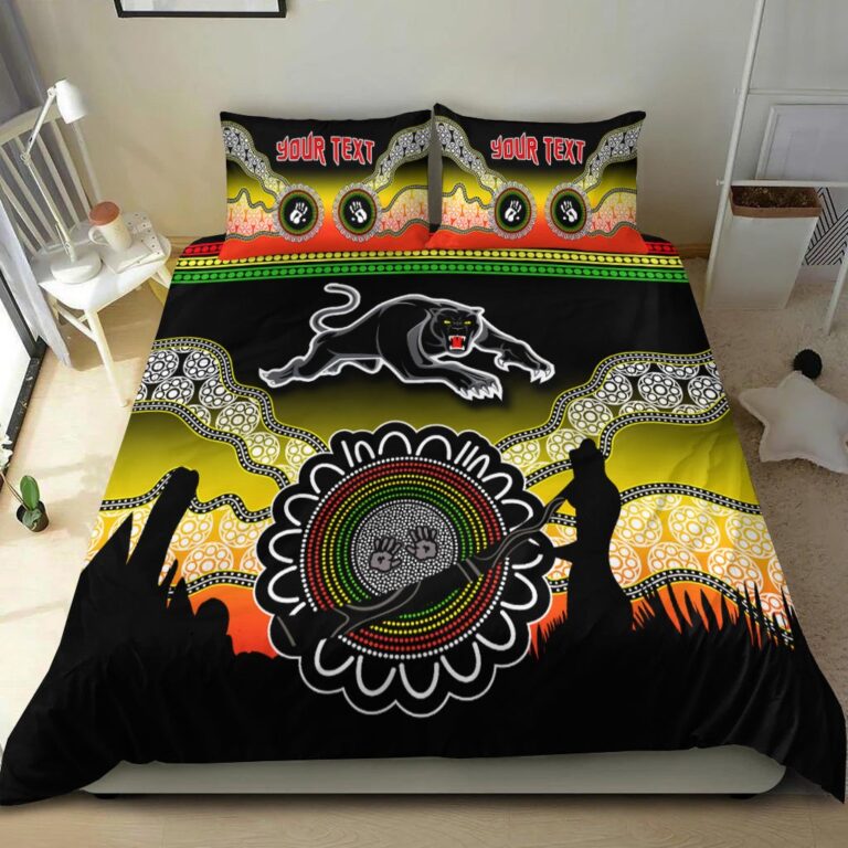 National Rugby League store - Loyal fans of Penrith Panthers's Bedding Duvet Cover + 1/2 Pillow Cases:vintage National Rugby League suit,uniform,apparel,shirts,merch,hoodie,jackets,shorts,sweatshirt,outfits,clothes