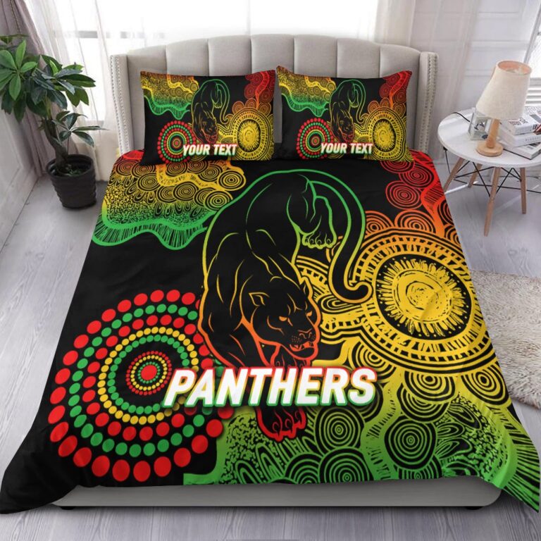 National Rugby League store - Loyal fans of Penrith Panthers's Bedding Duvet Cover + 1/2 Pillow Cases:vintage National Rugby League suit,uniform,apparel,shirts,merch,hoodie,jackets,shorts,sweatshirt,outfits,clothes