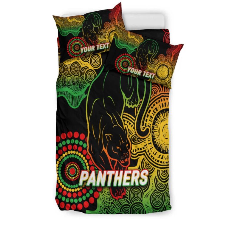 National Rugby League store - Loyal fans of Penrith Panthers's Bedding Duvet Cover + 1/2 Pillow Cases:vintage National Rugby League suit,uniform,apparel,shirts,merch,hoodie,jackets,shorts,sweatshirt,outfits,clothes