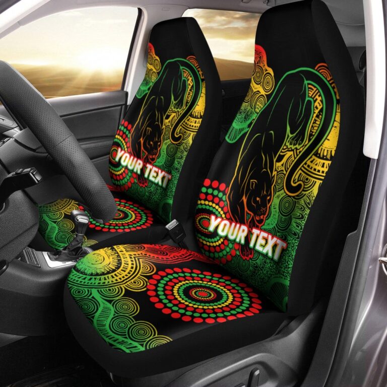 National Rugby League store - Loyal fans of Penrith Panthers's Set 2 Car Seat Cover:vintage National Rugby League suit,uniform,apparel,shirts,merch,hoodie,jackets,shorts,sweatshirt,outfits,clothes