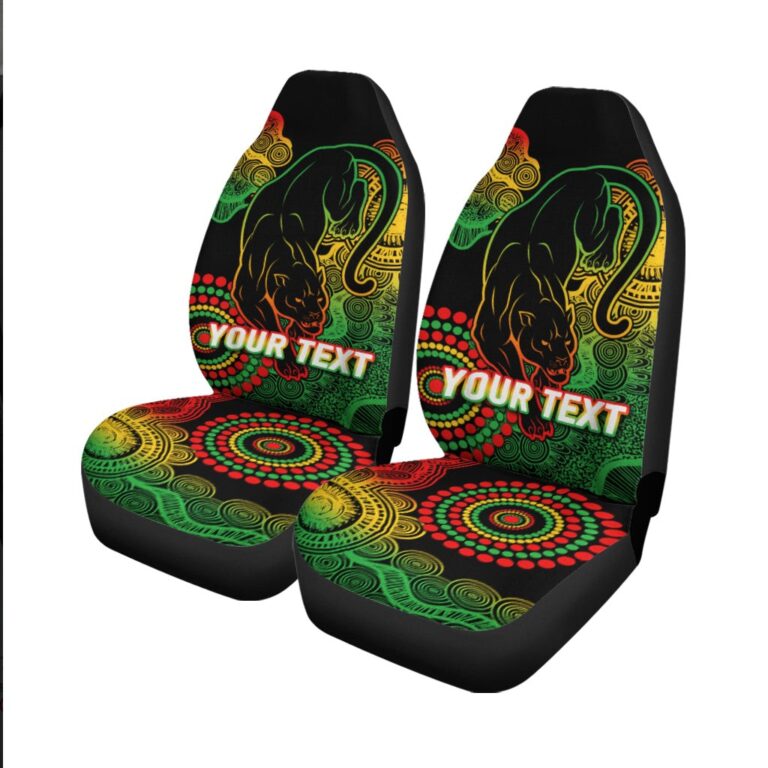 National Rugby League store - Loyal fans of Penrith Panthers's Set 2 Car Seat Cover:vintage National Rugby League suit,uniform,apparel,shirts,merch,hoodie,jackets,shorts,sweatshirt,outfits,clothes