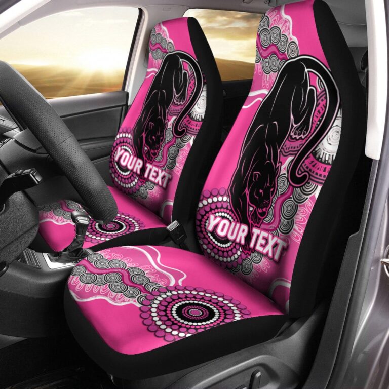 National Rugby League store - Loyal fans of Penrith Panthers's Set 2 Car Seat Cover:vintage National Rugby League suit,uniform,apparel,shirts,merch,hoodie,jackets,shorts,sweatshirt,outfits,clothes