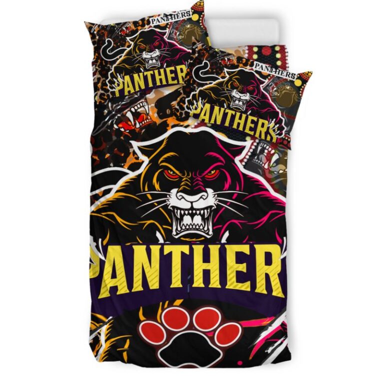 National Rugby League store - Loyal fans of Penrith Panthers's Bedding Duvet Cover + 1/2 Pillow Cases:vintage National Rugby League suit,uniform,apparel,shirts,merch,hoodie,jackets,shorts,sweatshirt,outfits,clothes