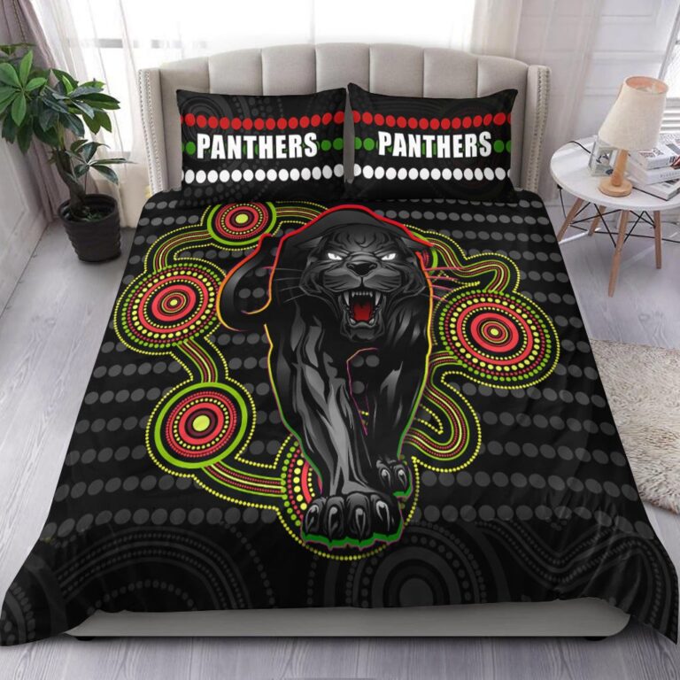 National Rugby League store - Loyal fans of Penrith Panthers's Bedding Duvet Cover + 1/2 Pillow Cases:vintage National Rugby League suit,uniform,apparel,shirts,merch,hoodie,jackets,shorts,sweatshirt,outfits,clothes