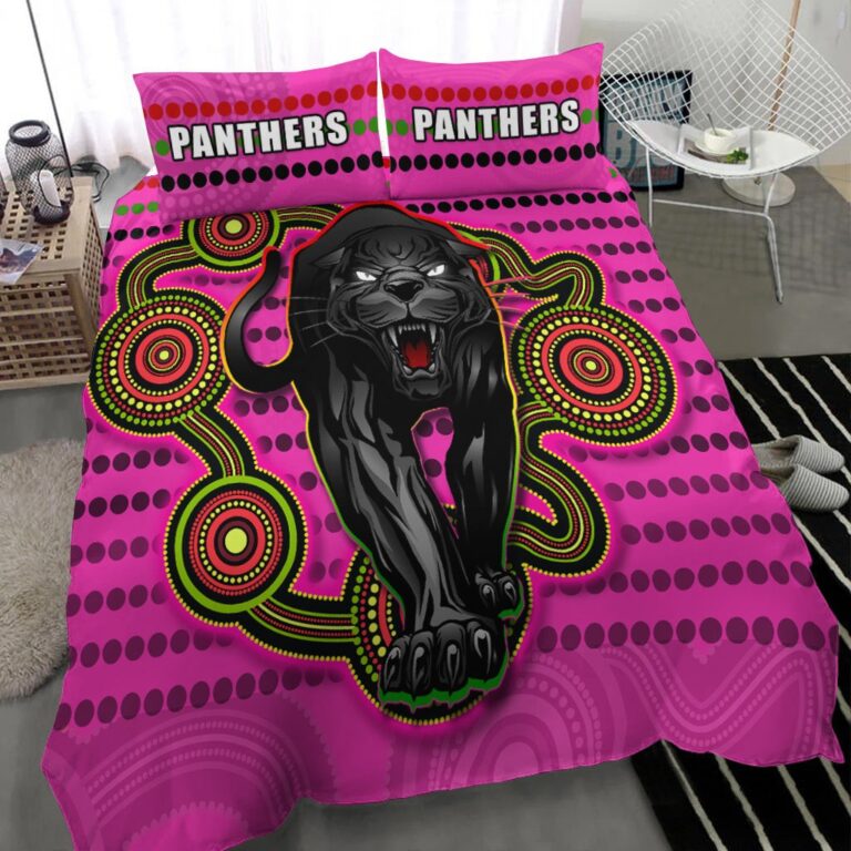 National Rugby League store - Loyal fans of Penrith Panthers's Bedding Duvet Cover + 1/2 Pillow Cases:vintage National Rugby League suit,uniform,apparel,shirts,merch,hoodie,jackets,shorts,sweatshirt,outfits,clothes