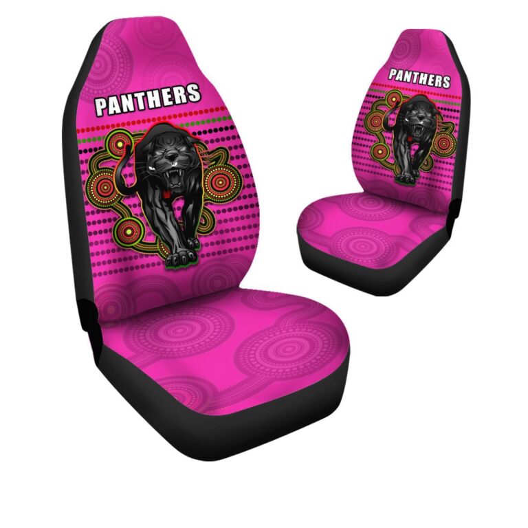 National Rugby League store - Loyal fans of Penrith Panthers's Set 2 Car Seat Cover:vintage National Rugby League suit,uniform,apparel,shirts,merch,hoodie,jackets,shorts,sweatshirt,outfits,clothes