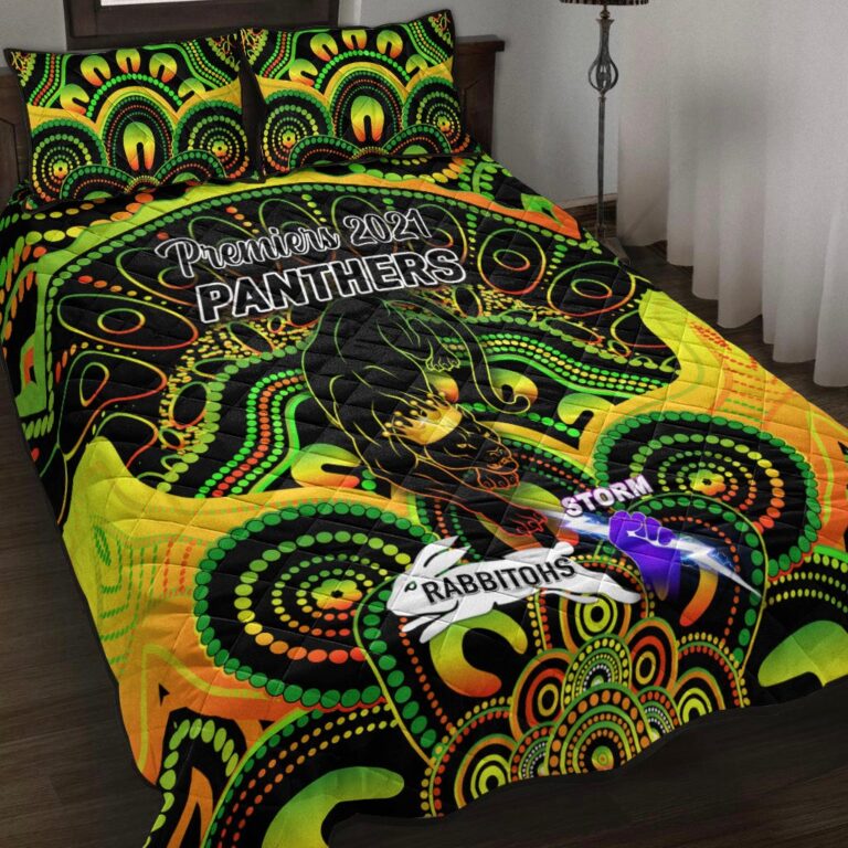 National Rugby League store - Loyal fans of Penrith Panthers's Quilt + 1/2 Pillow Cases:vintage National Rugby League suit,uniform,apparel,shirts,merch,hoodie,jackets,shorts,sweatshirt,outfits,clothes