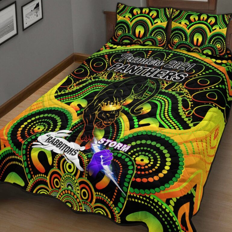 National Rugby League store - Loyal fans of Penrith Panthers's Quilt + 1/2 Pillow Cases:vintage National Rugby League suit,uniform,apparel,shirts,merch,hoodie,jackets,shorts,sweatshirt,outfits,clothes