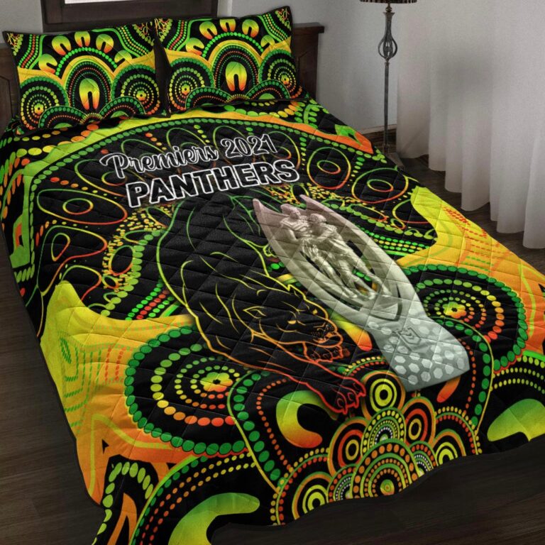 National Rugby League store - Loyal fans of Penrith Panthers's Quilt + 1/2 Pillow Cases:vintage National Rugby League suit,uniform,apparel,shirts,merch,hoodie,jackets,shorts,sweatshirt,outfits,clothes