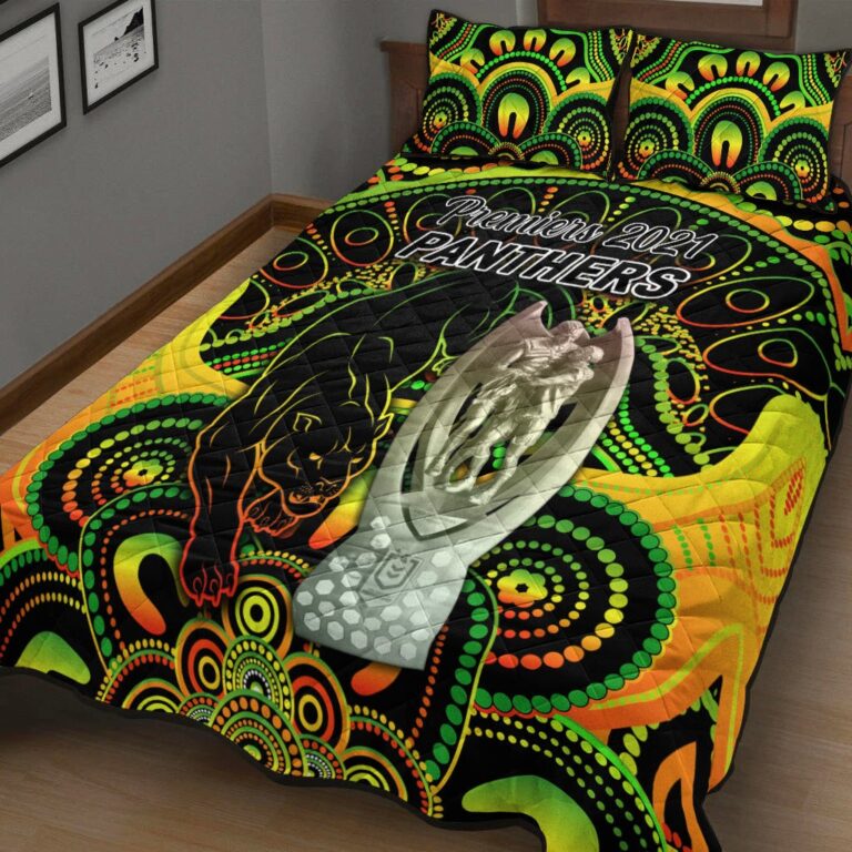 National Rugby League store - Loyal fans of Penrith Panthers's Quilt + 1/2 Pillow Cases:vintage National Rugby League suit,uniform,apparel,shirts,merch,hoodie,jackets,shorts,sweatshirt,outfits,clothes