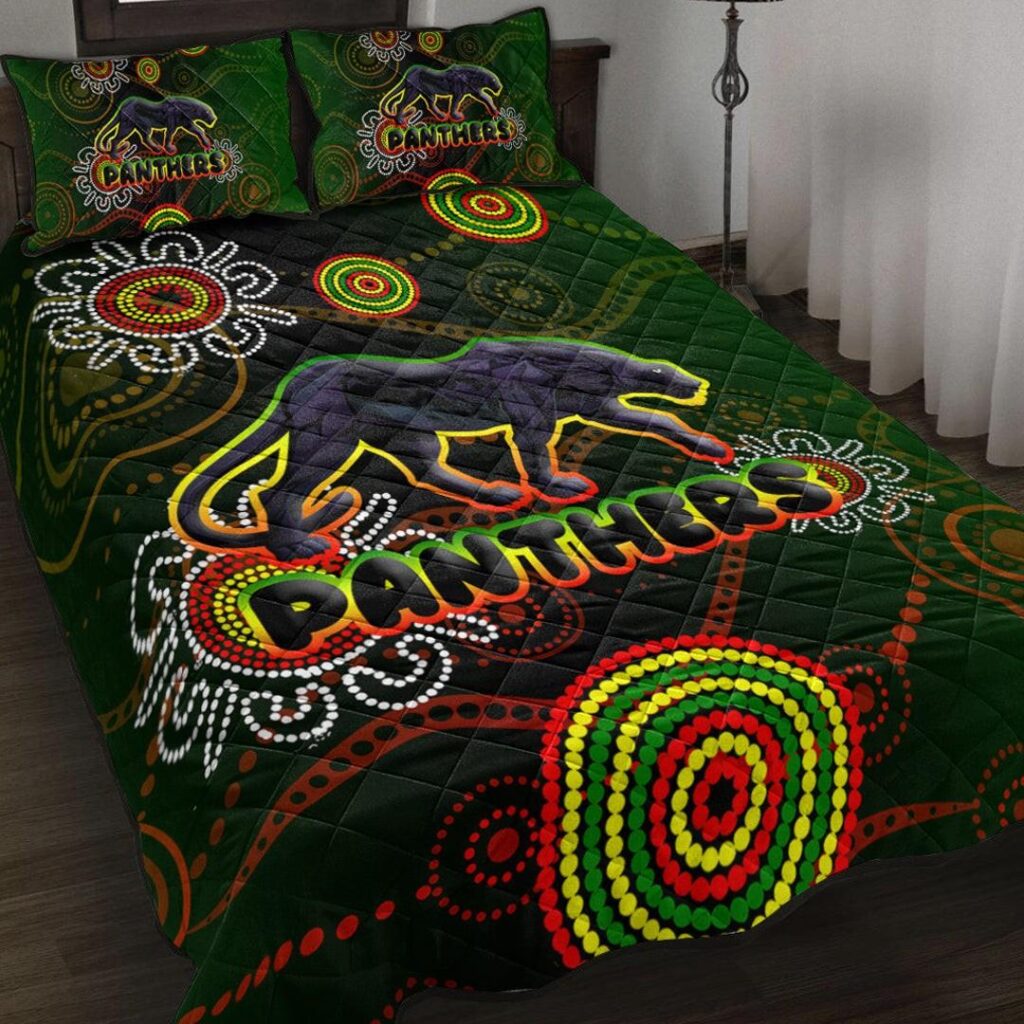 National Rugby League store - Loyal fans of Penrith Panthers's Quilt + 1/2 Pillow Cases:vintage National Rugby League suit,uniform,apparel,shirts,merch,hoodie,jackets,shorts,sweatshirt,outfits,clothes
