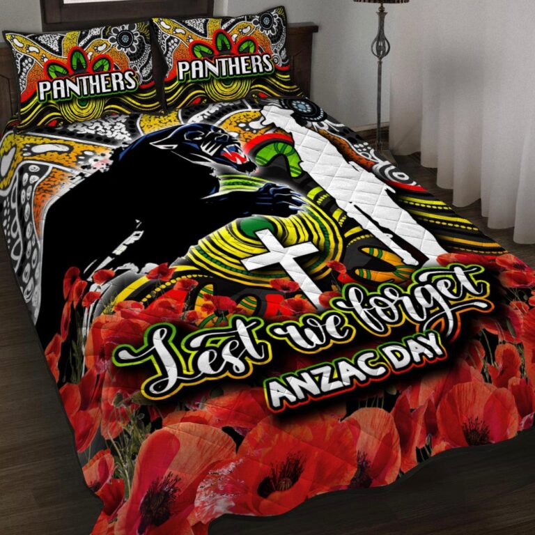 National Rugby League store - Loyal fans of Penrith Panthers's Quilt + 1/2 Pillow Cases:vintage National Rugby League suit,uniform,apparel,shirts,merch,hoodie,jackets,shorts,sweatshirt,outfits,clothes