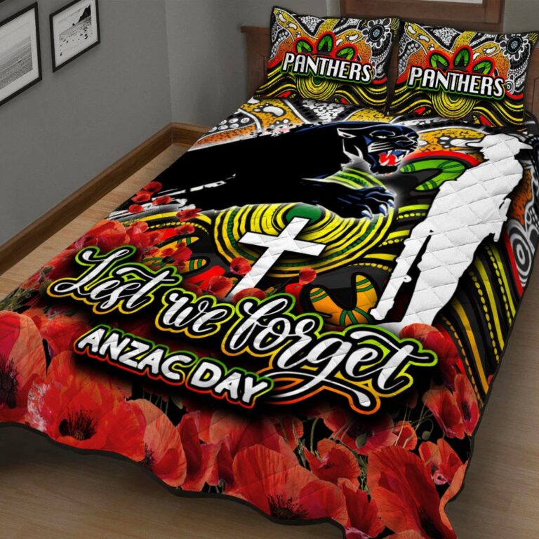National Rugby League store - Loyal fans of Penrith Panthers's Quilt + 1/2 Pillow Cases:vintage National Rugby League suit,uniform,apparel,shirts,merch,hoodie,jackets,shorts,sweatshirt,outfits,clothes