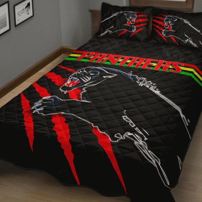 National Rugby League store - Loyal fans of Penrith Panthers's Quilt + 1/2 Pillow Cases:vintage National Rugby League suit,uniform,apparel,shirts,merch,hoodie,jackets,shorts,sweatshirt,outfits,clothes