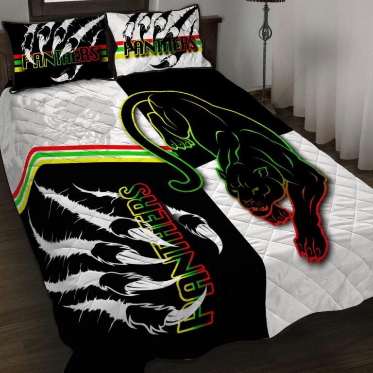 National Rugby League store - Loyal fans of Penrith Panthers's Quilt + 1/2 Pillow Cases:vintage National Rugby League suit,uniform,apparel,shirts,merch,hoodie,jackets,shorts,sweatshirt,outfits,clothes