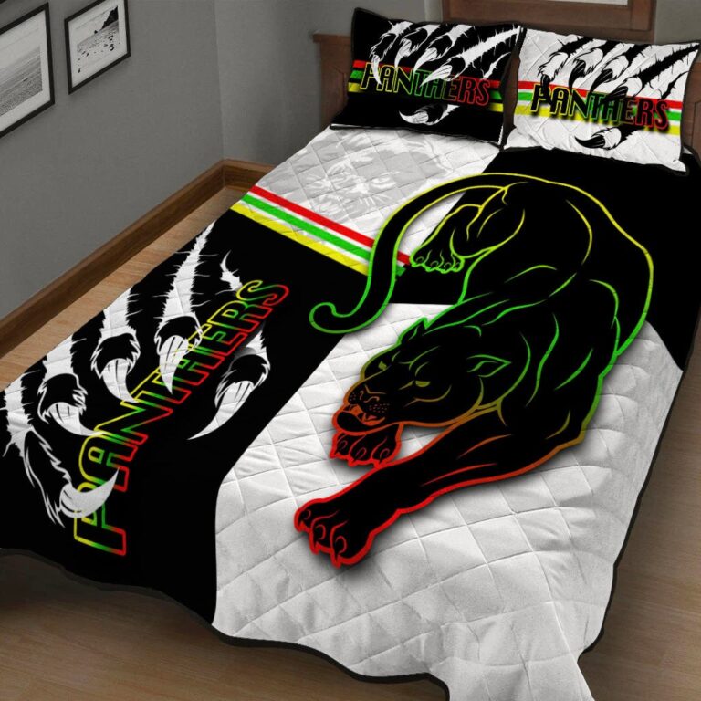 National Rugby League store - Loyal fans of Penrith Panthers's Quilt + 1/2 Pillow Cases:vintage National Rugby League suit,uniform,apparel,shirts,merch,hoodie,jackets,shorts,sweatshirt,outfits,clothes