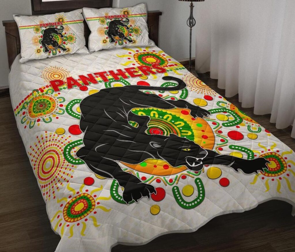 National Rugby League store - Loyal fans of Penrith Panthers's Quilt + 1/2 Pillow Cases:vintage National Rugby League suit,uniform,apparel,shirts,merch,hoodie,jackets,shorts,sweatshirt,outfits,clothes
