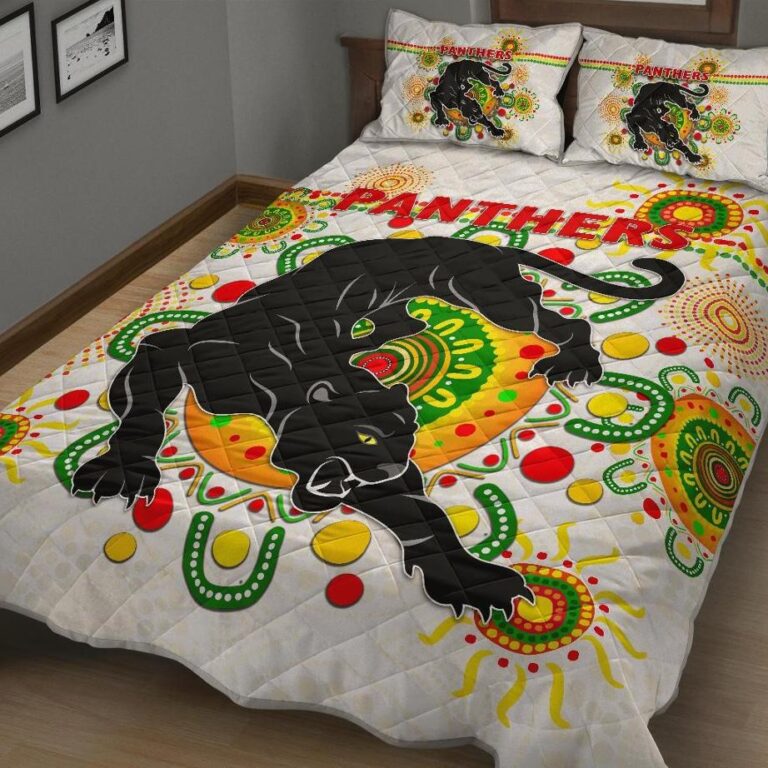National Rugby League store - Loyal fans of Penrith Panthers's Quilt + 1/2 Pillow Cases:vintage National Rugby League suit,uniform,apparel,shirts,merch,hoodie,jackets,shorts,sweatshirt,outfits,clothes