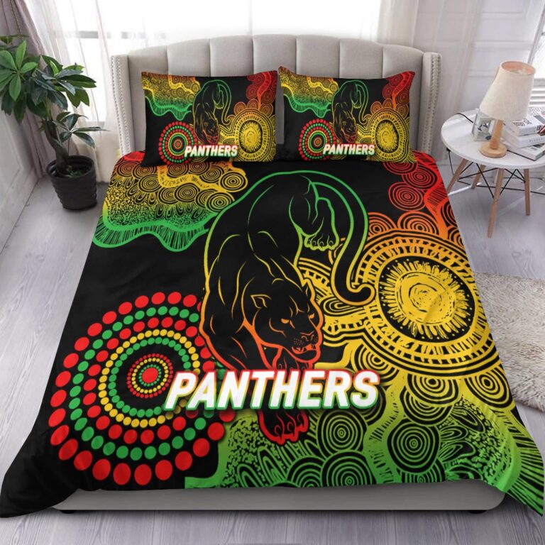 National Rugby League store - Loyal fans of Penrith Panthers's Bedding Duvet Cover + 1/2 Pillow Cases:vintage National Rugby League suit,uniform,apparel,shirts,merch,hoodie,jackets,shorts,sweatshirt,outfits,clothes
