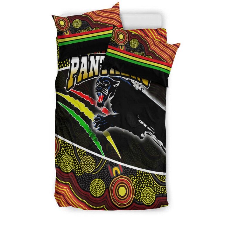 National Rugby League store - Loyal fans of Penrith Panthers's Bedding Duvet Cover + 1/2 Pillow Cases:vintage National Rugby League suit,uniform,apparel,shirts,merch,hoodie,jackets,shorts,sweatshirt,outfits,clothes