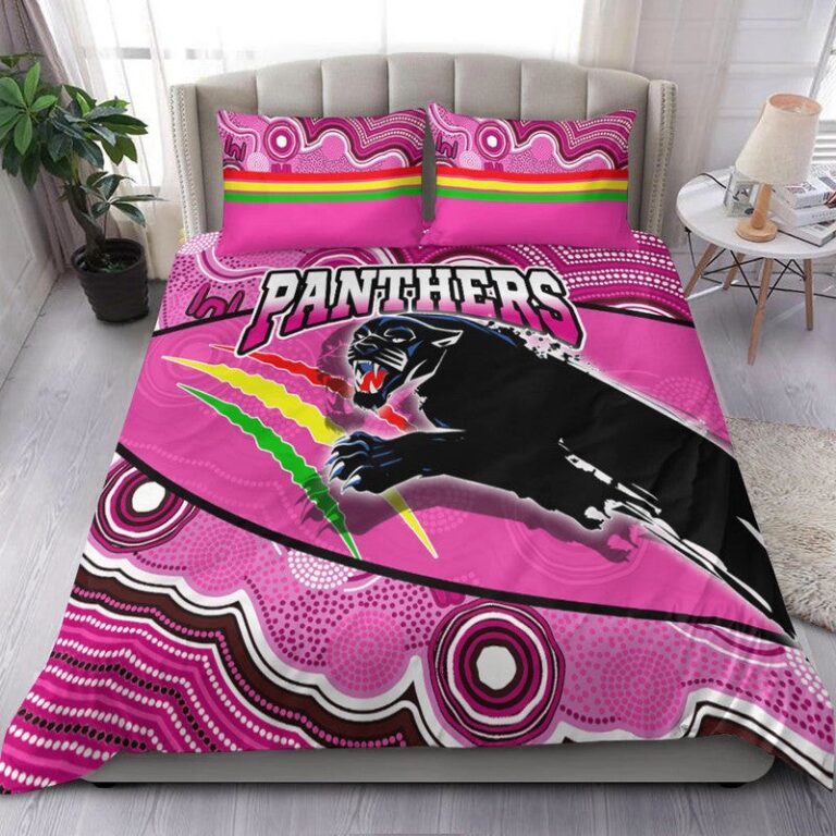 National Rugby League store - Loyal fans of Penrith Panthers's Bedding Duvet Cover + 1/2 Pillow Cases:vintage National Rugby League suit,uniform,apparel,shirts,merch,hoodie,jackets,shorts,sweatshirt,outfits,clothes
