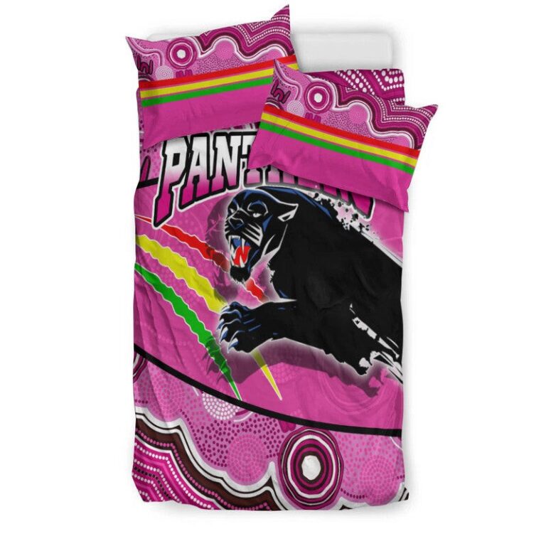National Rugby League store - Loyal fans of Penrith Panthers's Bedding Duvet Cover + 1/2 Pillow Cases:vintage National Rugby League suit,uniform,apparel,shirts,merch,hoodie,jackets,shorts,sweatshirt,outfits,clothes