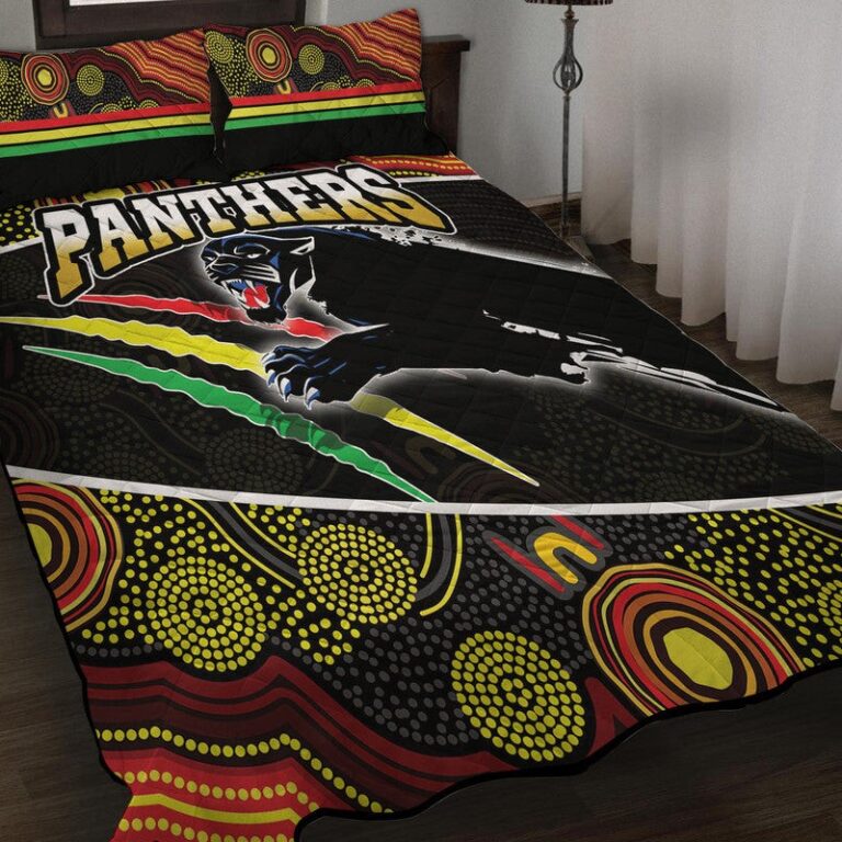 National Rugby League store - Loyal fans of Penrith Panthers's Quilt + 1/2 Pillow Cases:vintage National Rugby League suit,uniform,apparel,shirts,merch,hoodie,jackets,shorts,sweatshirt,outfits,clothes