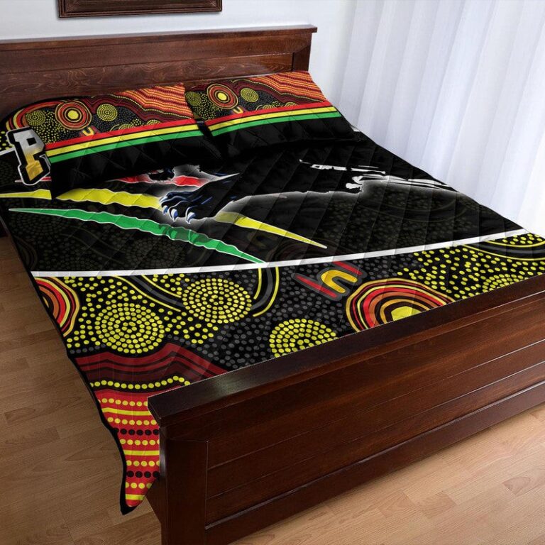National Rugby League store - Loyal fans of Penrith Panthers's Quilt + 1/2 Pillow Cases:vintage National Rugby League suit,uniform,apparel,shirts,merch,hoodie,jackets,shorts,sweatshirt,outfits,clothes