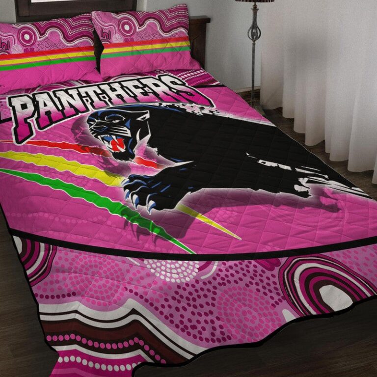 National Rugby League store - Loyal fans of Penrith Panthers's Quilt + 1/2 Pillow Cases:vintage National Rugby League suit,uniform,apparel,shirts,merch,hoodie,jackets,shorts,sweatshirt,outfits,clothes