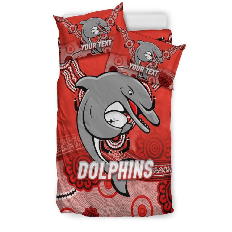 National Rugby League store - Loyal fans of Redcliffe Dolphins's Bedding Duvet Cover + 1/2 Pillow Cases:vintage National Rugby League suit,uniform,apparel,shirts,merch,hoodie,jackets,shorts,sweatshirt,outfits,clothes