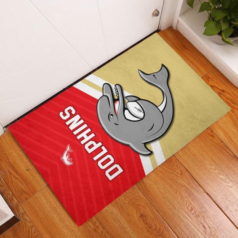 National Rugby League store - Loyal fans of Redcliffe Dolphins's Doormat:vintage National Rugby League suit,uniform,apparel,shirts,merch,hoodie,jackets,shorts,sweatshirt,outfits,clothes