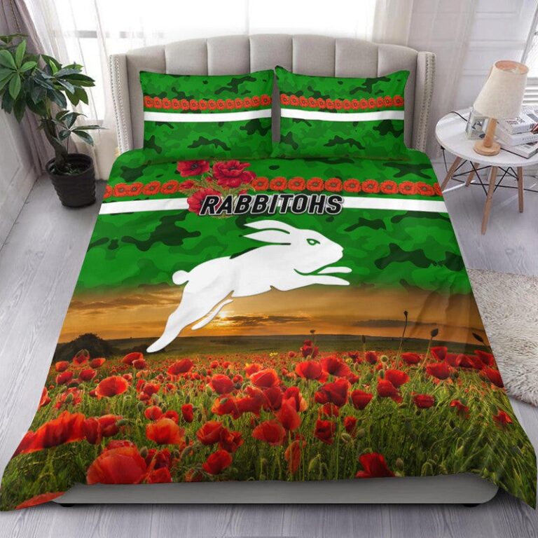 National Rugby League store - Loyal fans of South Sydney Rabbitohs's Bedding Duvet Cover + 1/2 Pillow Cases:vintage National Rugby League suit,uniform,apparel,shirts,merch,hoodie,jackets,shorts,sweatshirt,outfits,clothes