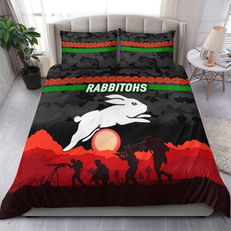 National Rugby League store - Loyal fans of South Sydney Rabbitohs's Bedding Duvet Cover + 1/2 Pillow Cases:vintage National Rugby League suit,uniform,apparel,shirts,merch,hoodie,jackets,shorts,sweatshirt,outfits,clothes