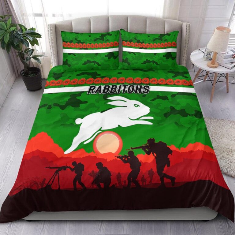 National Rugby League store - Loyal fans of South Sydney Rabbitohs's Bedding Duvet Cover + 1/2 Pillow Cases:vintage National Rugby League suit,uniform,apparel,shirts,merch,hoodie,jackets,shorts,sweatshirt,outfits,clothes