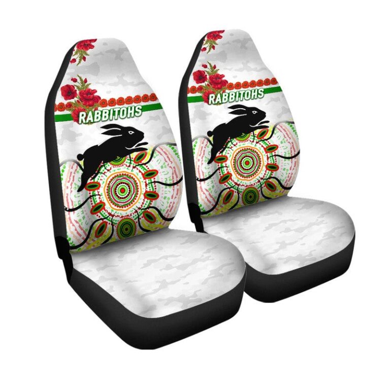 National Rugby League store - Loyal fans of South Sydney Rabbitohs's Set 2 Car Seat Cover:vintage National Rugby League suit,uniform,apparel,shirts,merch,hoodie,jackets,shorts,sweatshirt,outfits,clothes