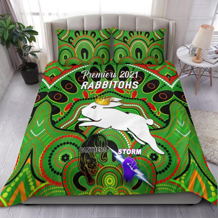 National Rugby League store - Loyal fans of South Sydney Rabbitohs's Bedding Duvet Cover + 1/2 Pillow Cases:vintage National Rugby League suit,uniform,apparel,shirts,merch,hoodie,jackets,shorts,sweatshirt,outfits,clothes