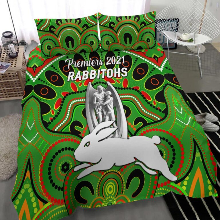 National Rugby League store - Loyal fans of South Sydney Rabbitohs's Bedding Duvet Cover + 1/2 Pillow Cases:vintage National Rugby League suit,uniform,apparel,shirts,merch,hoodie,jackets,shorts,sweatshirt,outfits,clothes