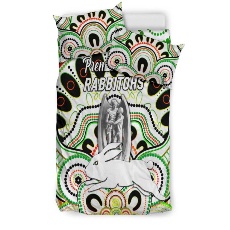 National Rugby League store - Loyal fans of South Sydney Rabbitohs's Bedding Duvet Cover + 1/2 Pillow Cases:vintage National Rugby League suit,uniform,apparel,shirts,merch,hoodie,jackets,shorts,sweatshirt,outfits,clothes