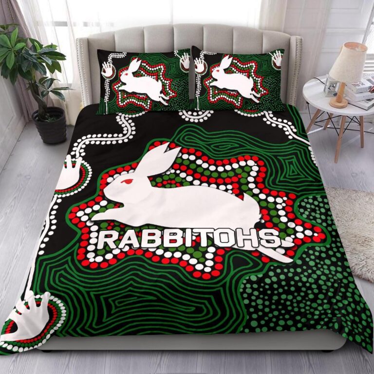 National Rugby League store - Loyal fans of South Sydney Rabbitohs's Bedding Duvet Cover + 1/2 Pillow Cases:vintage National Rugby League suit,uniform,apparel,shirts,merch,hoodie,jackets,shorts,sweatshirt,outfits,clothes