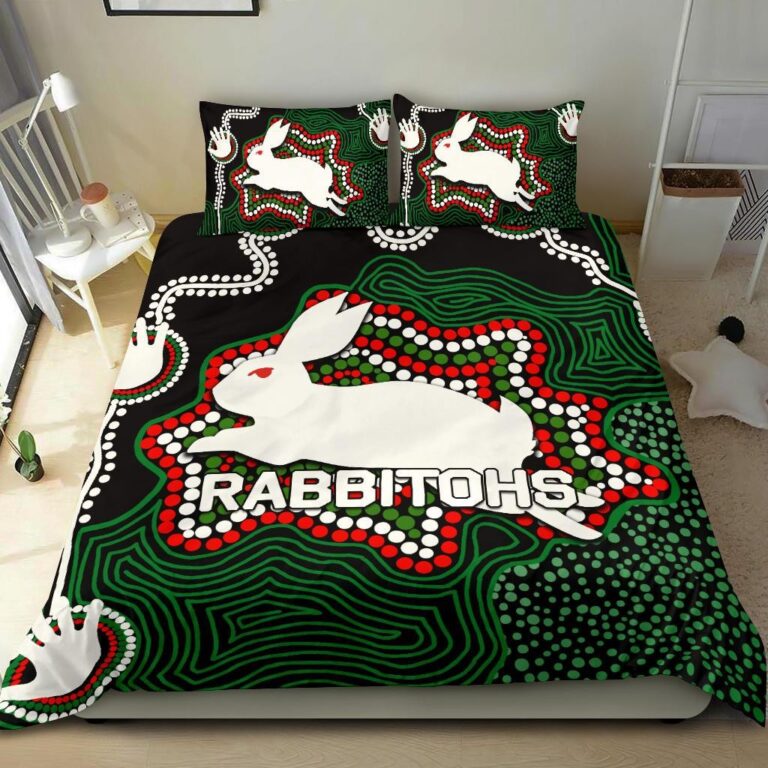 National Rugby League store - Loyal fans of South Sydney Rabbitohs's Bedding Duvet Cover + 1/2 Pillow Cases:vintage National Rugby League suit,uniform,apparel,shirts,merch,hoodie,jackets,shorts,sweatshirt,outfits,clothes