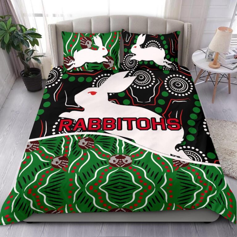 National Rugby League store - Loyal fans of South Sydney Rabbitohs's Bedding Duvet Cover + 1/2 Pillow Cases:vintage National Rugby League suit,uniform,apparel,shirts,merch,hoodie,jackets,shorts,sweatshirt,outfits,clothes
