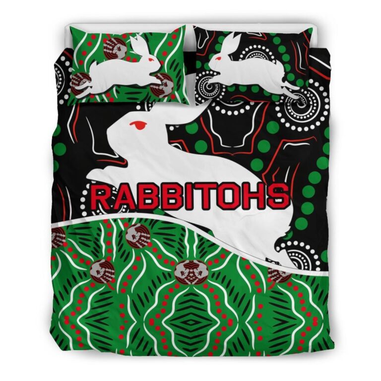 National Rugby League store - Loyal fans of South Sydney Rabbitohs's Bedding Duvet Cover + 1/2 Pillow Cases:vintage National Rugby League suit,uniform,apparel,shirts,merch,hoodie,jackets,shorts,sweatshirt,outfits,clothes