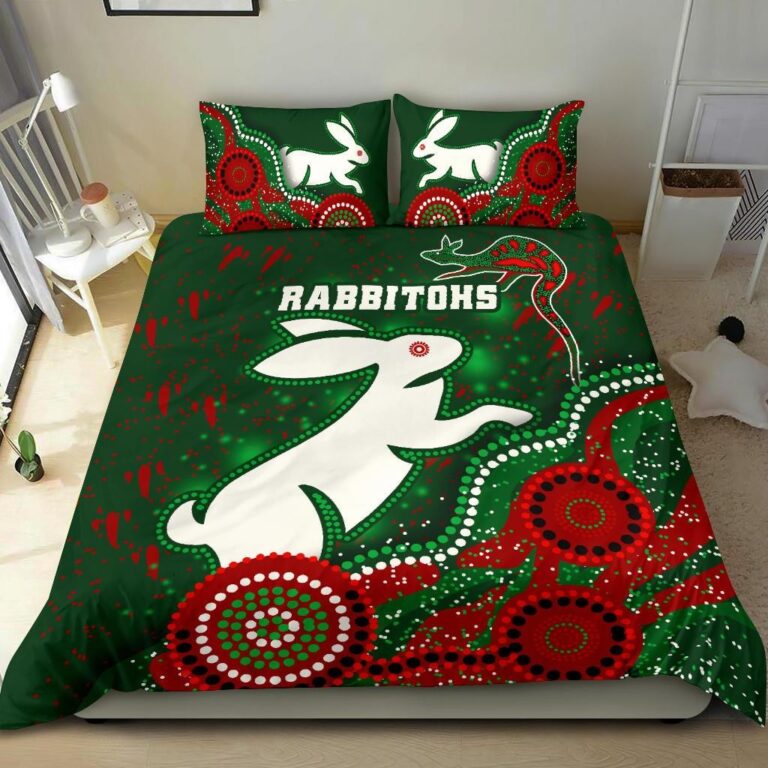 National Rugby League store - Loyal fans of South Sydney Rabbitohs's Bedding Duvet Cover + 1/2 Pillow Cases:vintage National Rugby League suit,uniform,apparel,shirts,merch,hoodie,jackets,shorts,sweatshirt,outfits,clothes