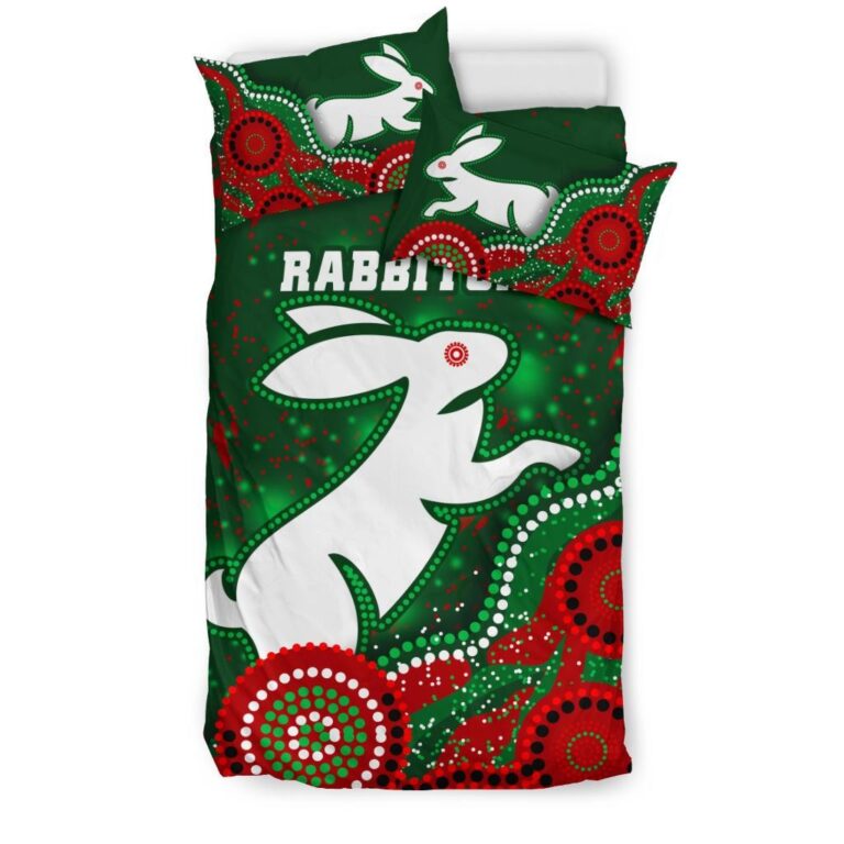 National Rugby League store - Loyal fans of South Sydney Rabbitohs's Bedding Duvet Cover + 1/2 Pillow Cases:vintage National Rugby League suit,uniform,apparel,shirts,merch,hoodie,jackets,shorts,sweatshirt,outfits,clothes