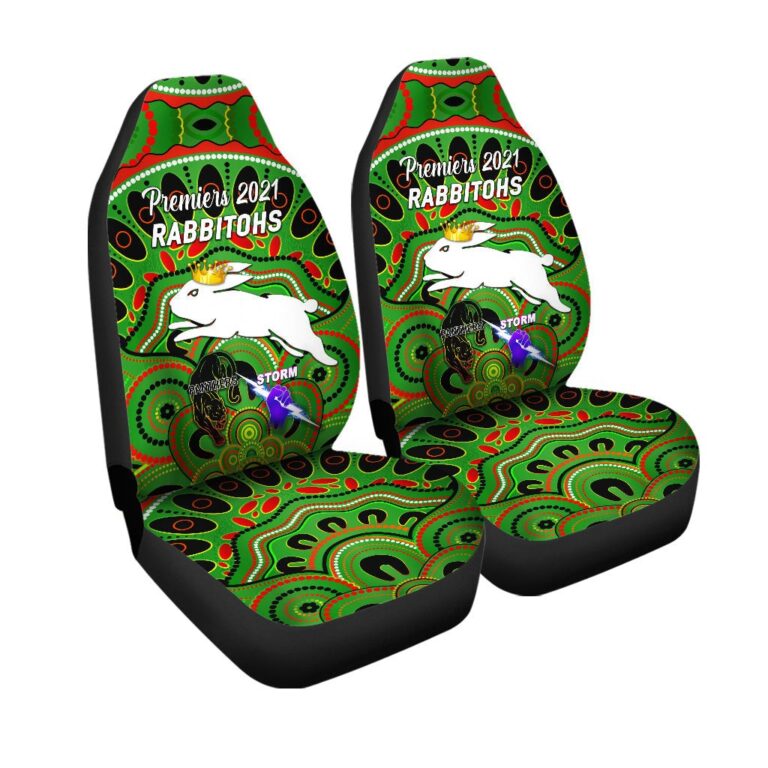 National Rugby League store - Loyal fans of South Sydney Rabbitohs's Set 2 Car Seat Cover:vintage National Rugby League suit,uniform,apparel,shirts,merch,hoodie,jackets,shorts,sweatshirt,outfits,clothes