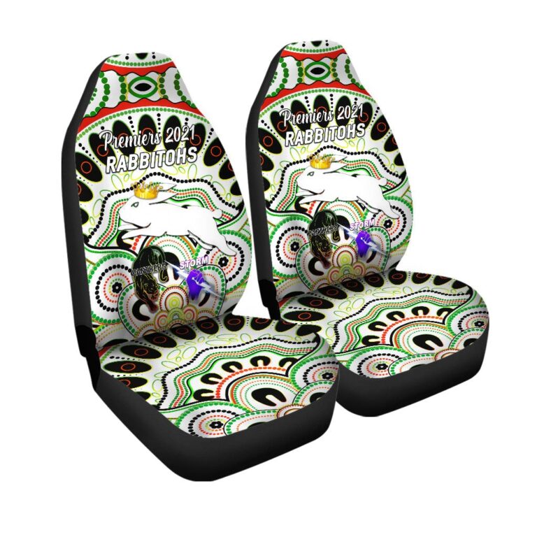 National Rugby League store - Loyal fans of South Sydney Rabbitohs's Set 2 Car Seat Cover:vintage National Rugby League suit,uniform,apparel,shirts,merch,hoodie,jackets,shorts,sweatshirt,outfits,clothes