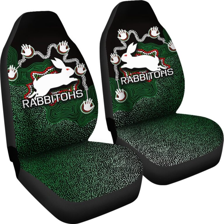 National Rugby League store - Loyal fans of South Sydney Rabbitohs's Set 2 Car Seat Cover:vintage National Rugby League suit,uniform,apparel,shirts,merch,hoodie,jackets,shorts,sweatshirt,outfits,clothes